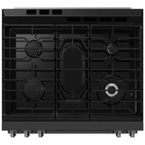 Samsung NSG80H60SEAA Gas Range, 6 cu. ft. Capacity, 30 inch Exterior Width, Self Clean, True Convection, 5 Burners, Storage Drawer, & , 18,000 BTU Highest Burner, Matt Black Stainless colour, SmartThings™