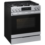 Samsung NSG80H60SRAA Gas Range, 6 cu. ft. Capacity, 30 inch Exterior Width, Self Clean, True Convection, 5 Burners, Storage Drawer, & , 18,000 BTU Highest Burner, Stainless Steel colour, SmartThings™