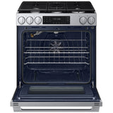 Samsung NSG80H60SRAA Gas Range, 6 cu. ft. Capacity, 30 inch Exterior Width, Self Clean, True Convection, 5 Burners, Storage Drawer, & , 18,000 BTU Highest Burner, Stainless Steel colour, SmartThings™