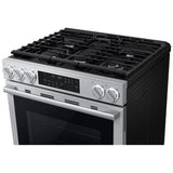 Samsung NSG90H60SRAA Gas Range, 6 cu. ft. Capacity, 30 inch Exterior Width, Self Clean, True Convection, 5 Burners, Storage Drawer, & , 23,000 BTU Highest Burner, Stainless Steel colour