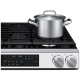 Samsung NSG90H60SWAA Gas Range, 6 cu. ft. Capacity, 30 inch Exterior Width, Self Clean, True Convection, 5 Burners, Storage Drawer, & , 23,000 BTU Highest Burner, White colour