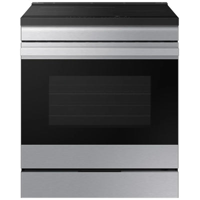 Samsung NSI6DG9500SRAC Induction Range, 6.3 cu. ft. Capacity, 30 inch Exterior Width, True Convection, 4 Burners, Storage Drawer, & , Self Clean, 4,300 Watts Highest Burner Element, Stainless Steel colour