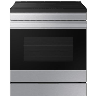 Samsung NSI6DG9500SRAC Induction Range, 6.3 cu. ft. Capacity, 30 inch Exterior Width, True Convection, 4 Burners, Storage Drawer, &