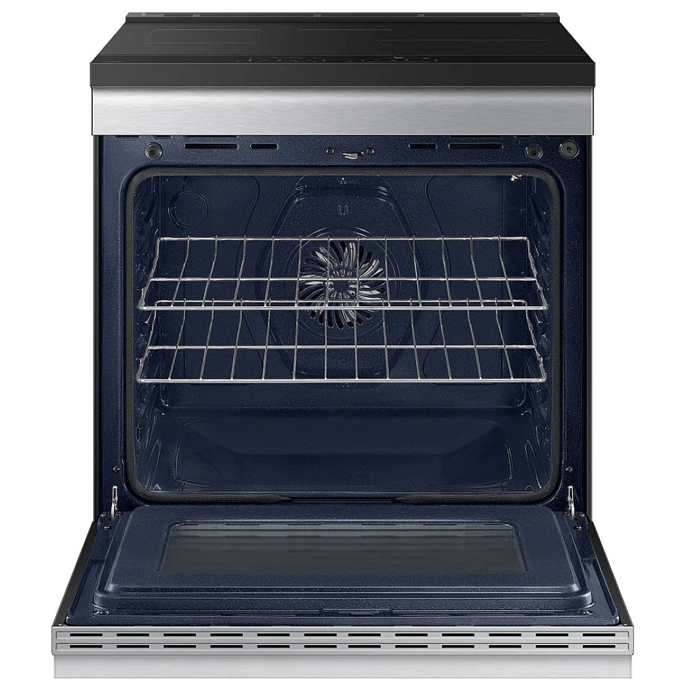 Samsung NSI6DG9500SRAC Induction Range, 6.3 cu. ft. Capacity, 30 inch Exterior Width, True Convection, 4 Burners, Storage Drawer, &