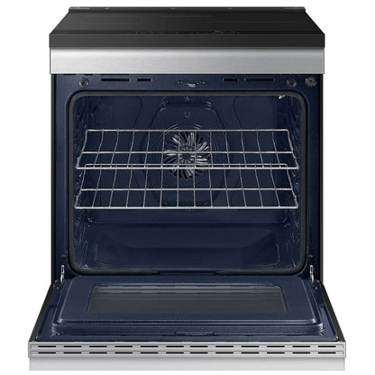 Samsung NSI6DG9500SRAC Induction Range, 6.3 cu. ft. Capacity, 30 inch Exterior Width, True Convection, 4 Burners, Storage Drawer, &