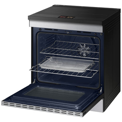 Samsung Bespoke NSI6DG9900SRAC Induction Range, 6.3 cu. ft. Capacity, 30 inch Exterior Width, True Convection, 4 Burners, Storage Drawer, & , Self Clean, 3,600 Watts Highest Burner Element, Stainless Steel colour