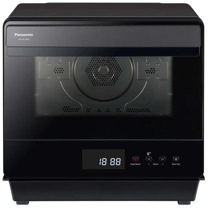 Panasonic NUSC180B Countertop Microwave Steam Oven, 0.7 cu. ft. Capacity, Convection, Stainless Steel Interior, Air Fry, Black colour