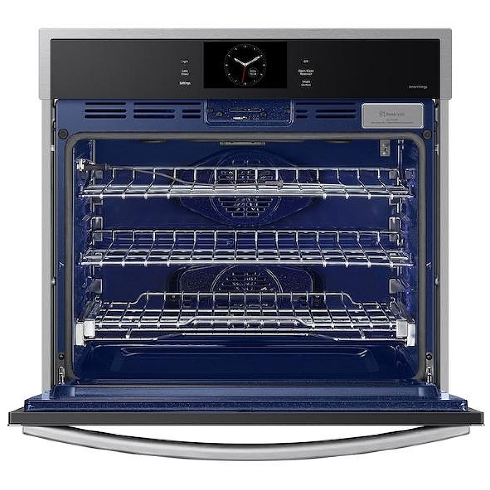 Samsung NV51CG600SSRAA Single Wall Oven, 30 inch Exterior Width, Convection, Self Clean, 5.1 cu. ft. Capacity, Temperature Probe, Wifi Enabled, Air Fry, Stainless Steel colour