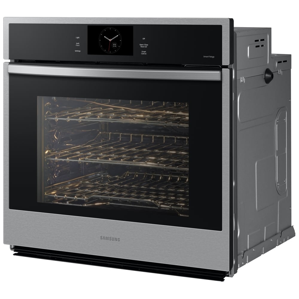 Samsung NV51CG600SSRAA Single Wall Oven, 30 inch Exterior Width, Convection, Self Clean, 5.1 cu. ft. Capacity, Temperature Probe, Wifi Enabled, Air Fry, Stainless Steel colour