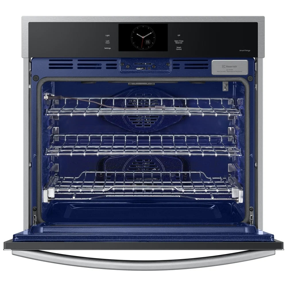 Samsung NV51CG600SSRAA Single Wall Oven, 30 inch Exterior Width, Convection, Self Clean, 5.1 cu. ft. Capacity, Temperature Probe, Wifi Enabled, Air Fry, Stainless Steel colour