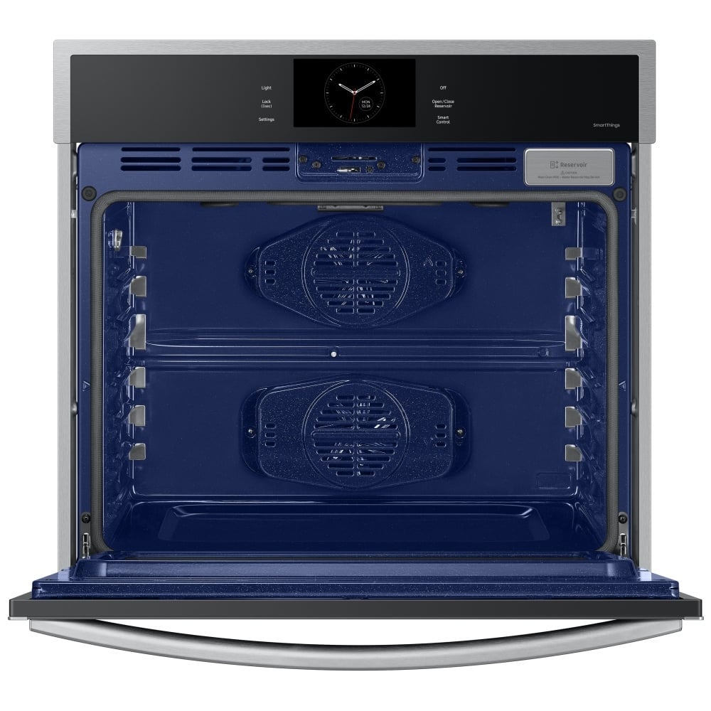 Samsung NV51CG600SSRAA Single Wall Oven, 30 inch Exterior Width, Convection, Self Clean, 5.1 cu. ft. Capacity, Temperature Probe, Wifi Enabled, Air Fry, Stainless Steel colour