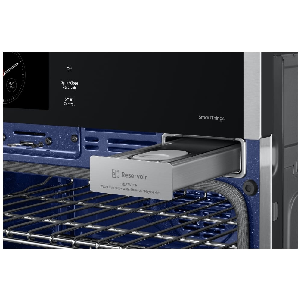 Samsung NV51CG600SSRAA Single Wall Oven, 30 inch Exterior Width, Convection, Self Clean, 5.1 cu. ft. Capacity, Temperature Probe, Wifi Enabled, Air Fry, Stainless Steel colour