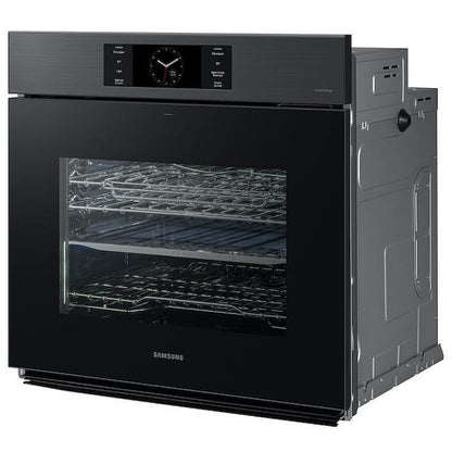 Samsung Bespoke NV51CG700SMTAA Single Wall Oven, 30 inch Exterior Width, Convection, Self Clean, 5.1 cu. ft. Capacity, Temperature Probe, Wifi Enabled, Air Fry, Black Matte Steel colour AlI Pro Cooking, Air Fry, Push-to-Open Door, FlexDuo