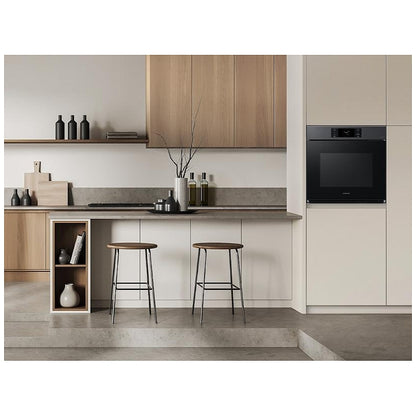 Samsung Bespoke NV51CG700SMTAA Single Wall Oven, 30 inch Exterior Width, Convection, Self Clean, 5.1 cu. ft. Capacity, Temperature Probe, Wifi Enabled, Air Fry, Black Matte Steel colour AlI Pro Cooking, Air Fry, Push-to-Open Door, FlexDuo