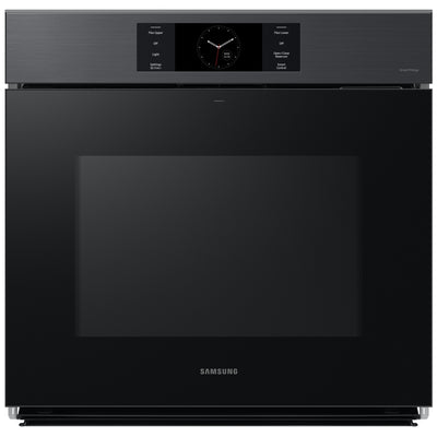 Samsung Bespoke NV51CG700SMTAA Single Wall Oven, 30 inch Exterior Width, Convection, Self Clean, 5.1 cu. ft. Capacity, Temperature Probe, Wifi Enabled, Air Fry, Black Matte Steel colour AlI Pro Cooking, Air Fry, Push-to-Open Door, FlexDuo