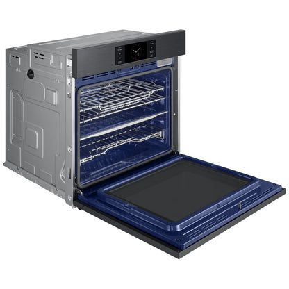 Samsung Bespoke NV51CG700SMTAA Single Wall Oven, 30 inch Exterior Width, Convection, Self Clean, 5.1 cu. ft. Capacity, Temperature Probe, Wifi Enabled, Air Fry, Black Matte Steel colour AlI Pro Cooking, Air Fry, Push-to-Open Door, FlexDuo