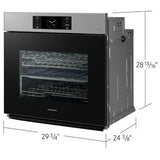 Samsung Bespoke NV51CG700SSRAA Single Wall Oven, 30 inch Exterior Width, Convection, Self Clean, 5.1 cu. ft. Capacity, Temperature Probe, Wifi Enabled, Air Fry, Stainless Steel colour