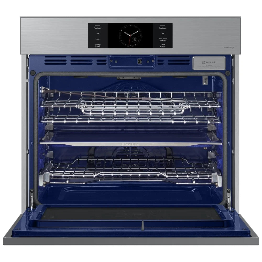 Samsung Bespoke NV51CG700SSRAA Single Wall Oven, 30 inch Exterior Width, Convection, Self Clean, 5.1 cu. ft. Capacity, Temperature Probe, Wifi Enabled, Air Fry, Stainless Steel colour