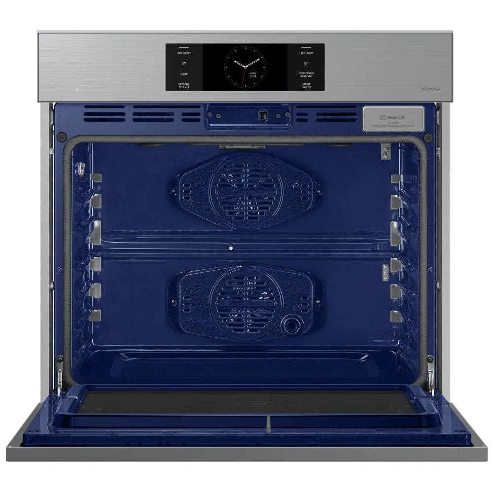 Samsung Bespoke NV51CG700SSRAA Single Wall Oven, 30 inch Exterior Width, Convection, Self Clean, 5.1 cu. ft. Capacity, Temperature Probe, Wifi Enabled, Air Fry, Stainless Steel colour