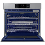 Samsung Bespoke NV51CG700SSRAA Single Wall Oven, 30 inch Exterior Width, Convection, Self Clean, 5.1 cu. ft. Capacity, Temperature Probe, Wifi Enabled, Air Fry, Stainless Steel colour