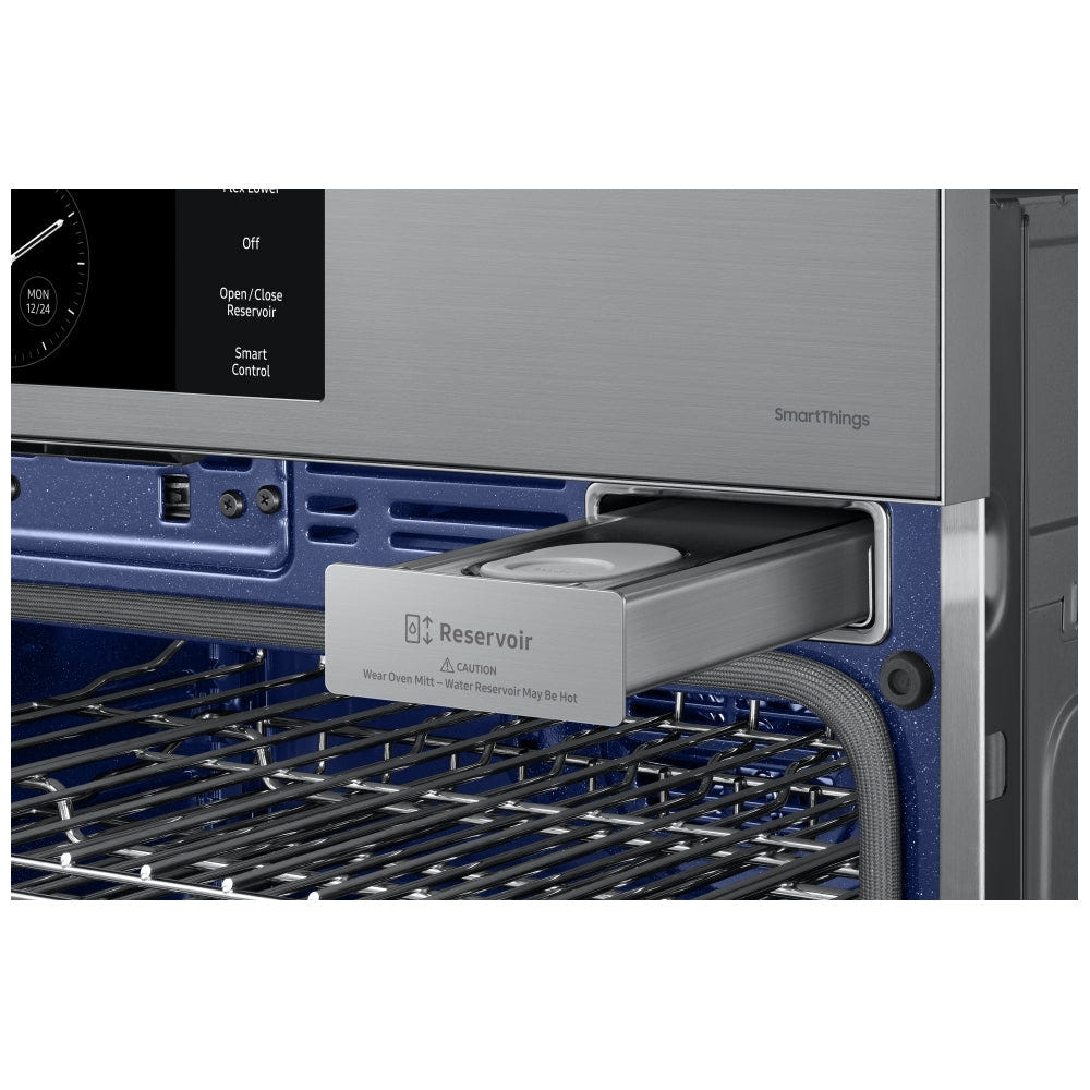 Samsung Bespoke NV51CG700SSRAA Single Wall Oven, 30 inch Exterior Width, Convection, Self Clean, 5.1 cu. ft. Capacity, Temperature Probe, Wifi Enabled, Air Fry, Stainless Steel colour