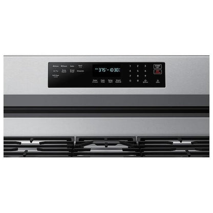 Samsung NX60A6711SS - NX60A6711SS/AA Gas Range, 6 cu. ft. Capacity, 30 inch Exterior Width, Self Clean, True Convection, 5 Burners, Storage Drawer, Air Fry, 18,000 BTU Highest Burner, Stainless Steel colour
