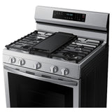 Samsung NX60A6711SS - NX60A6711SS/AA Gas Range, 6 cu. ft. Capacity, 30 inch Exterior Width, Self Clean, True Convection, 5 Burners, Storage Drawer, Air Fry, 18,000 BTU Highest Burner, Stainless Steel colour