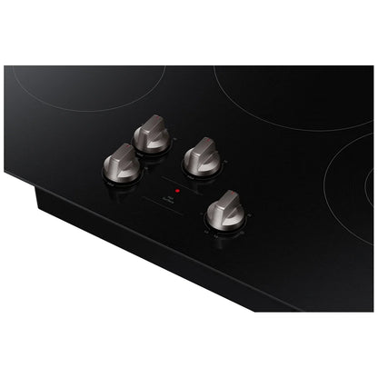 Samsung NZ30FG5332RKAA Electric Cooktop, 30 inch Exterior Width, 4 Burners, 2,500 Watts Highest Burner Element, Black colour