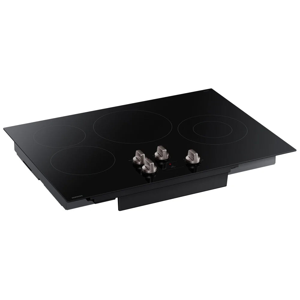 Samsung NZ30FG5332RKAA Electric Cooktop, 30 inch Exterior Width, 4 Burners, 2,500 Watts Highest Burner Element, Black colour