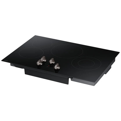 Samsung NZ30FG5332RKAA Electric Cooktop, 30 inch Exterior Width, 4 Burners, 2,500 Watts Highest Burner Element, Black colour