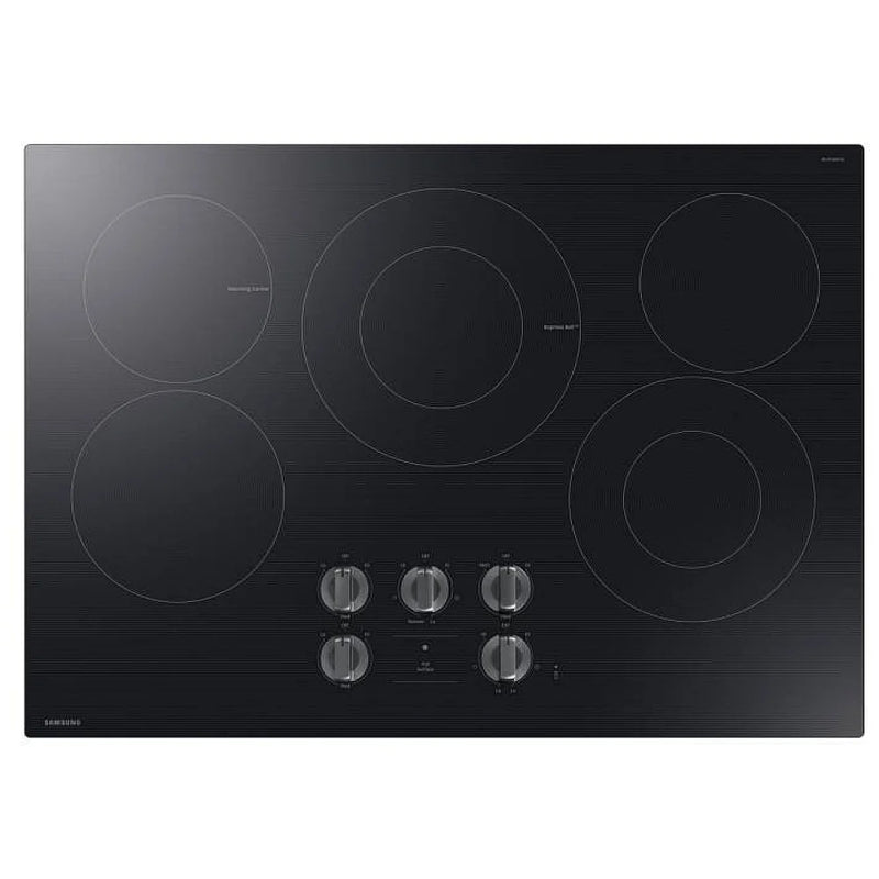 Samsung NZ30FG6332RKAA Electric Cooktop, 30 inch Exterior Width, 5 Burners, 3,300 W Highest Element, Black colour