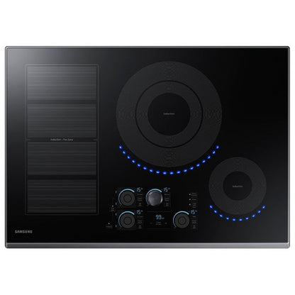 Samsung NZ30K7880UG Induction Cooktop, 30 inch Exterior Width, 4 Burners, 3,600 Watts Highest Burner Element