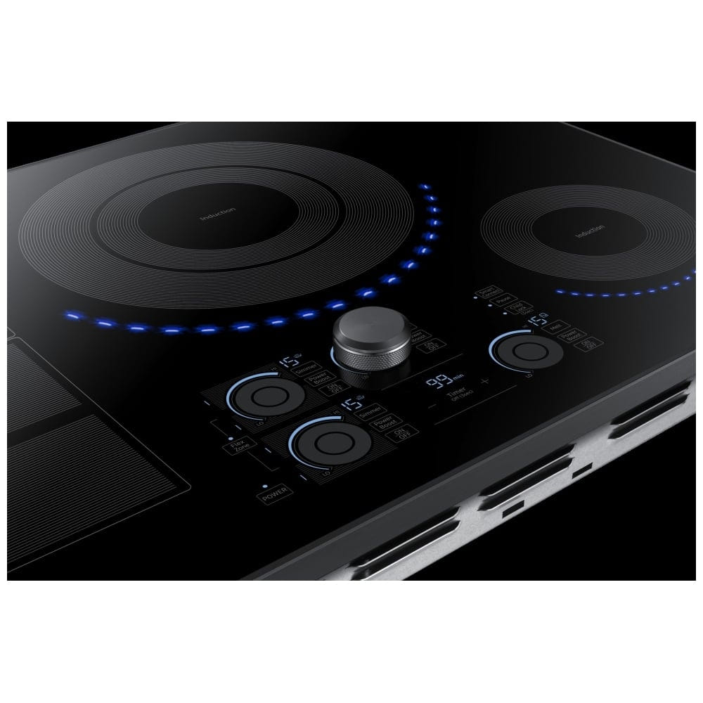 Samsung NZ30K7880UG Induction Cooktop, 30 inch Exterior Width, 4 Burners, 3,600 Watts Highest Burner Element