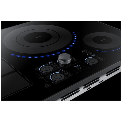 Samsung NZ30K7880UG Induction Cooktop, 30 inch Exterior Width, 4 Burners, 3,600 Watts Highest Burner Element