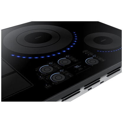 Samsung NZ30K7880UG Induction Cooktop, 30 inch Exterior Width, 4 Burners, 3,600 Watts Highest Burner Element