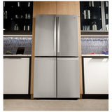 GE Profile PAD28BYTFS Bottom Freezer French Door Refrigerator, 36 inch Width, 28 cu. ft. Capacity, Water Dispenser (Interior), Ice Dispenser (Freezer Located), ENERGY STAR Certified, Stainless Steel colour