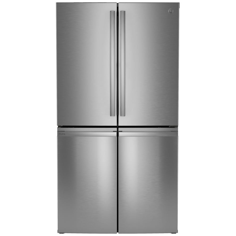 GE Profile PAD28BYTFS Bottom Freezer French Door Refrigerator, 36 inch Width, ENERGY STAR Certified, 28 cu. ft. Capacity, Water Dispenser (Interior), Ice Dispenser (Freezer Located), Stainless Steel colour