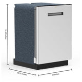 GE Profile PBT700SSVFS Dishwasher, 24 inch Exterior Width, 42 dB Decibel Level, Fully Integrated, Stainless Interior, 9 Wash Cycles, Hard Food Disposal, 3 Loading Racks, Wifi Enabled, Fingerprint Resistant Stainless Steel colour