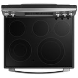 GE PCB900YVFS Electric Range, 6.2 cu. ft. capacity, 30 inch exterior width, self clean, convection, 5 burners, storage drawer, air fry, 1 oven, S colour