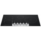 Frigidaire Professional PCCE3680AF Electric Cooktop, 36 inch Exterior Width, 5 Burners, 3,200 W Highest Element, Black Glass colour