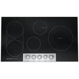 Frigidaire Professional PCCE3680AF Electric Cooktop, 36 inch Exterior Width, 5 Burners, 3,200 W Highest Element, Black Glass colour