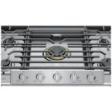 Frigidaire Professional PCCG3680AS Gas Cooktop, 36 inch Exterior Width, 5 Burners, 18,000 BTU Highest Burner, Stainless Steel colour