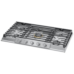 Frigidaire Professional PCCG3680AS Gas Cooktop, 36 inch Exterior Width, 5 Burners, 18,000 BTU Highest Burner, Stainless Steel colour