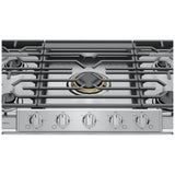 Frigidaire Professional PCCG3680AS Gas Cooktop, 36 inch Exterior Width, 5 Burners, 18,000 BTU Highest Burner, Stainless Steel colour