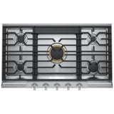 Frigidaire Professional PCCG3680AS Gas Cooktop, 36 inch Exterior Width, 5 Burners, 18,000 BTU Highest Burner, Stainless Steel colour