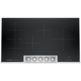 Frigidaire Professional PCCI3680AF Induction Cooktop, 36 inch Exterior Width, 5 Burners, 5,200 W Highest Element, Stainless Steel colour