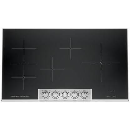 Frigidaire Professional PCCI3680AF Induction Cooktop, 36 inch Exterior Width, 5 Burners, Stainless Steel colour