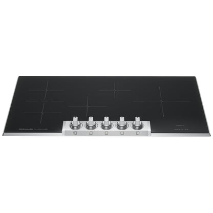 Frigidaire Professional PCCI3680AF Induction Cooktop, 36 inch Exterior Width, 5 Burners, Stainless Steel colour