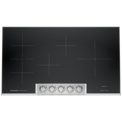 Frigidaire Professional PCCI3680AF Induction Cooktop, 36 inch Exterior Width, 5 Burners, Stainless Steel colour