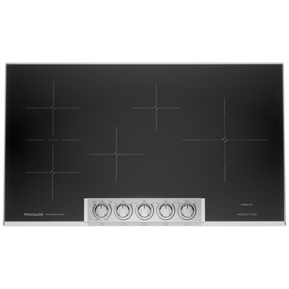 Frigidaire Professional PCCI3680AF Induction Cooktop, 36 inch Exterior Width, 5 Burners, Stainless Steel colour